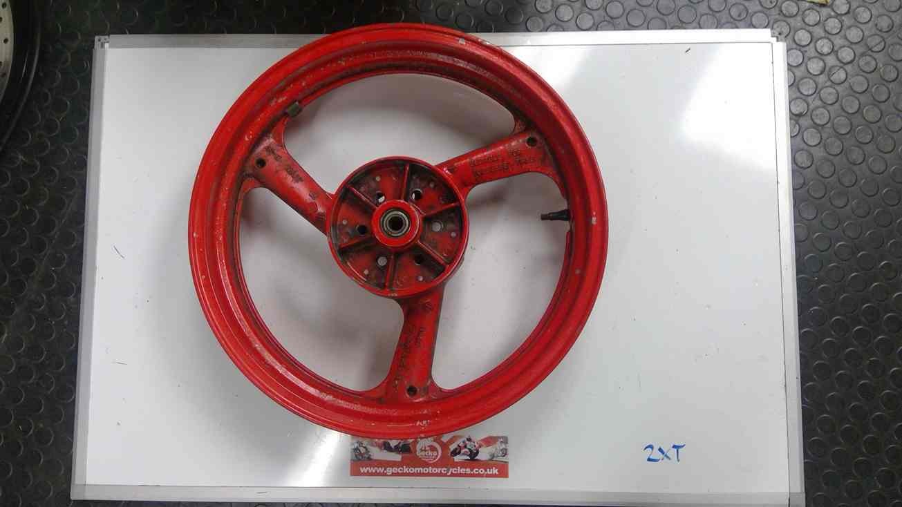 2XT Yamaha TZR250 wider rear wheel 3.5 x 17 R57 Red #paint
