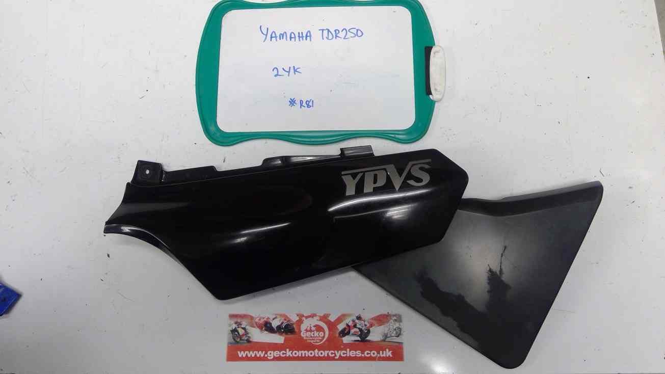 2YK Yamaha TDR250 seat panel right black #R81