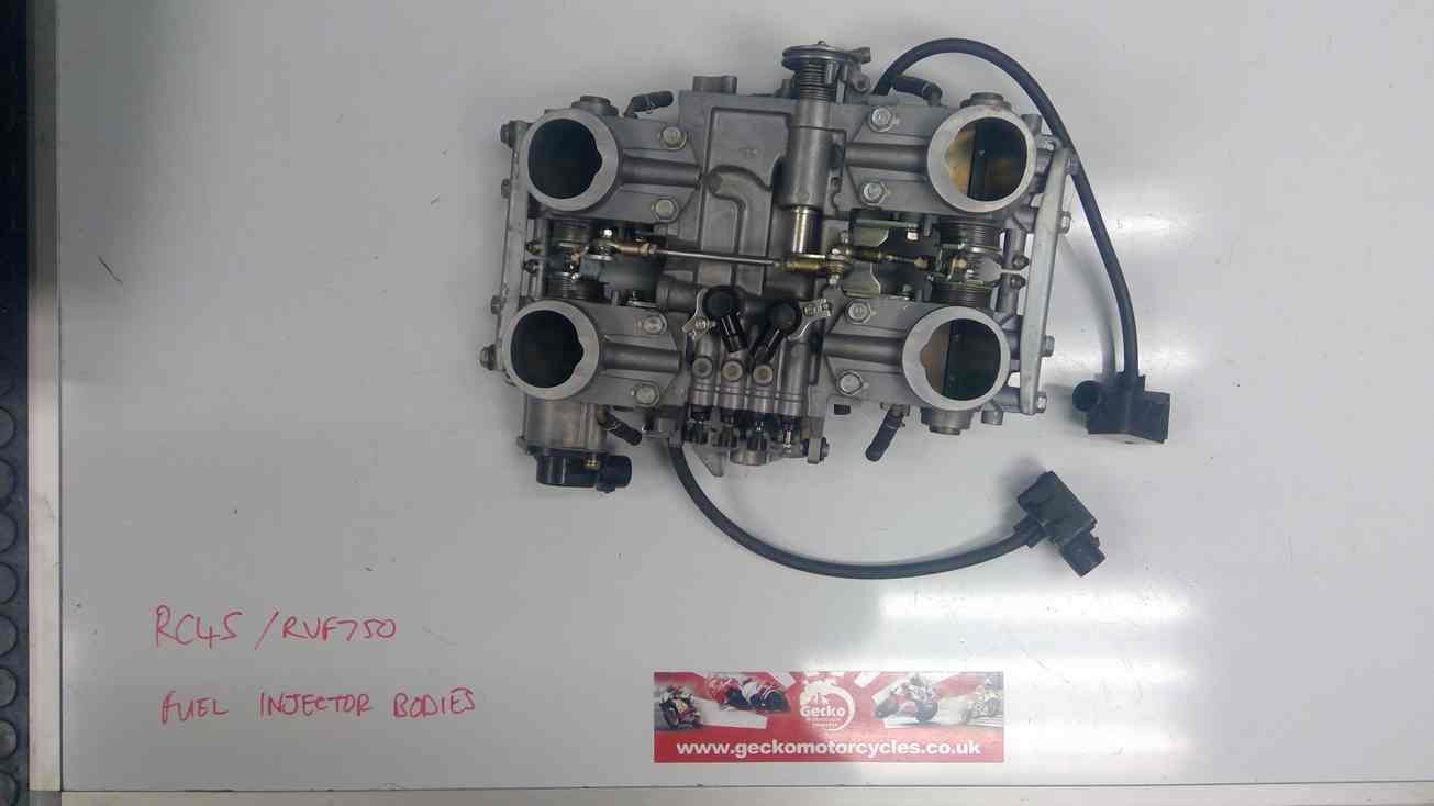 RC45 Honda RVF750 fuel injector throttle bodies 16400-MW4-690